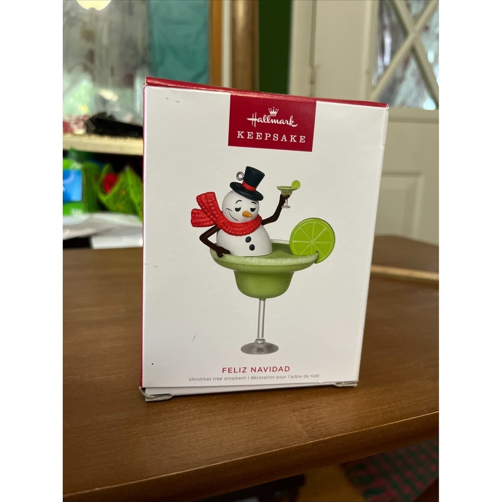 NEW Hallmark Keepsake Ornament 2022 Feliz Navidad Magic Sound Margarita Snowman